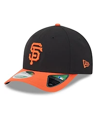 New Era Men's Black/Orange San Francisco Giants Player Replica 9FORTY Adjustable Hat