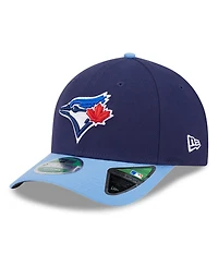New Era Men's Navy/Powder Blue Toronto Blue Jays Player Replica 9FORTY Adjustable Hat