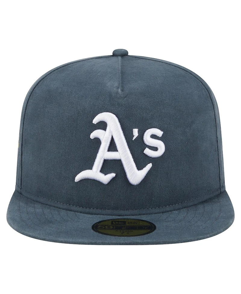 New Era Men's Dark Green Athletics Championship Side Flag A-Frame 59FIFTY Fitted Hat