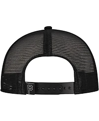 New Era Men's Black Pittsburgh Pirates Retro Bold A-Frame Trucker 9FORTY Adjustable Hat