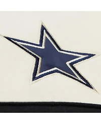 Mitchell & Ness Men's Cream/Gray Dallas Cowboys Head Coach Vintage Logo Pullover Hoodie