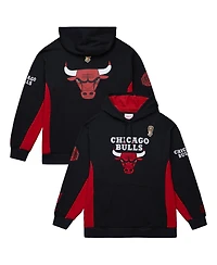 Mitchell & Ness Men's Black Chicago Bulls Hardwood Classics Team Origins Fleece Pullover Hoodie