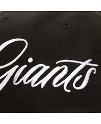 Mitchell & Ness Men's Black San Francisco Giants Just Don x Mlb Lux Script Snapback Hat