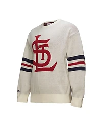 Mitchell & Ness Men's Cream St. Louis Cardinals Retro Pullover Sweater
