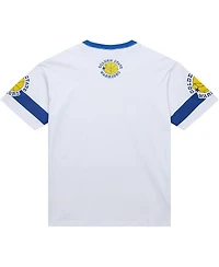 Mitchell & Ness Men's and Women's White Golden State Warriors Hardwood Classics Vintage Team Origins Premium T-Shirt