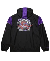 Mitchell & Ness Men's and Women's Black Toronto Raptors Hardwood Classics Team Og 3.0 Anorak Half-Zip Windbreaker Jacket