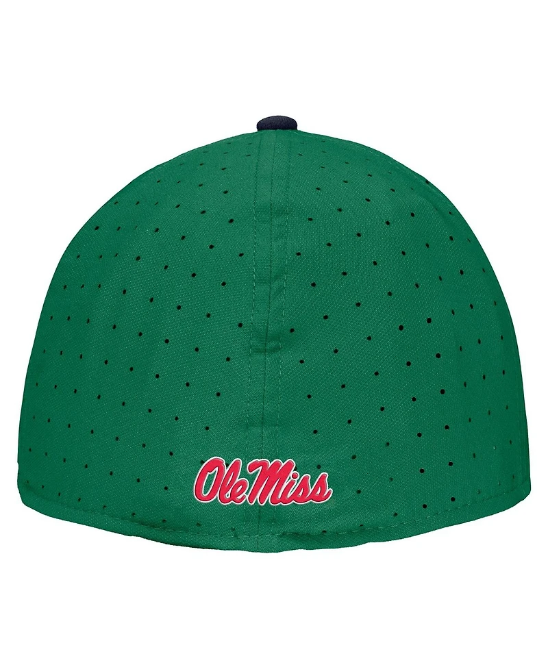 Nike Men's Green Ole Miss Rebels On-Field Baseball Performance Fitted Hat