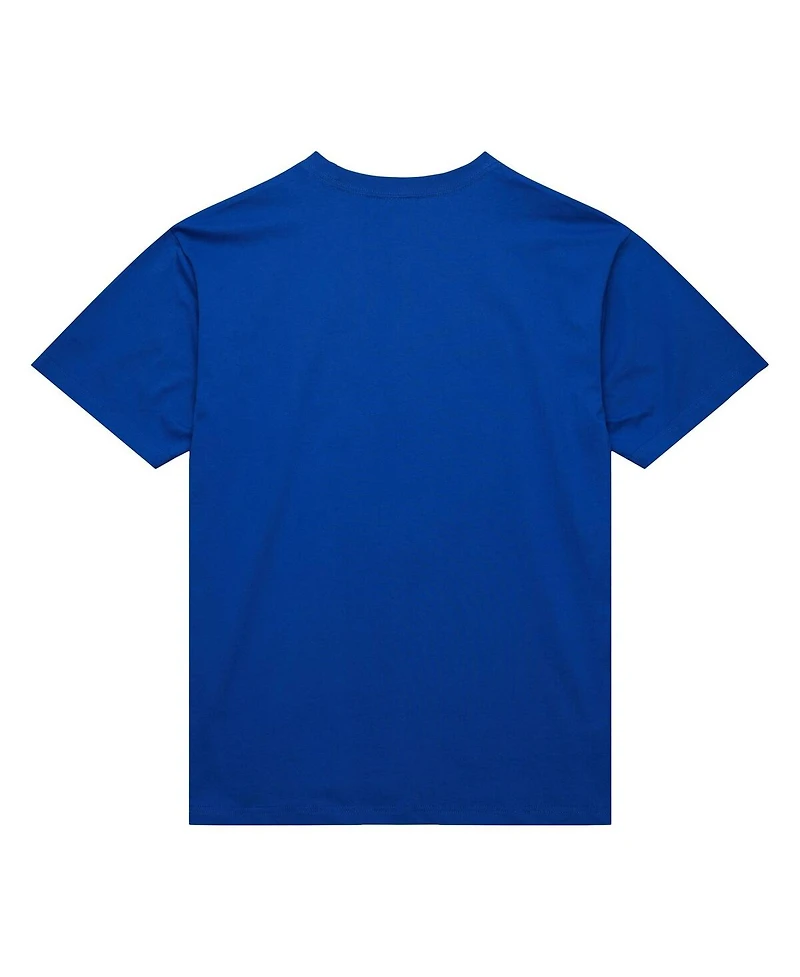 Mitchell & Ness Men's Royal Golden State Warriors Hardwood Classics Neon Nights Premium T-Shirt