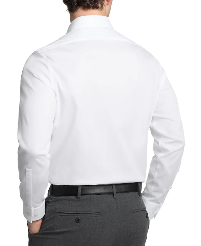 macy's calvin klein steel dress shirt Calvin Klein Men's Dress Shirt Regular Fit Non Iron Herringbone French Cuff