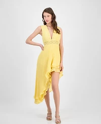 Guess Women's Sleeveless High-Low Danny Dress