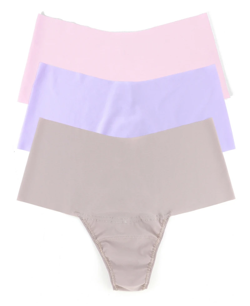 Hanky Panky Women's Breathe Soft Hi-Rise Thong 3 Pack