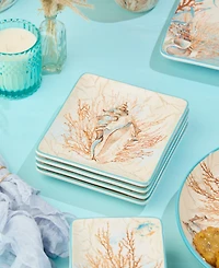 Certified International Escape to the Sea 4-Pc. Salad Plates, Service For 4