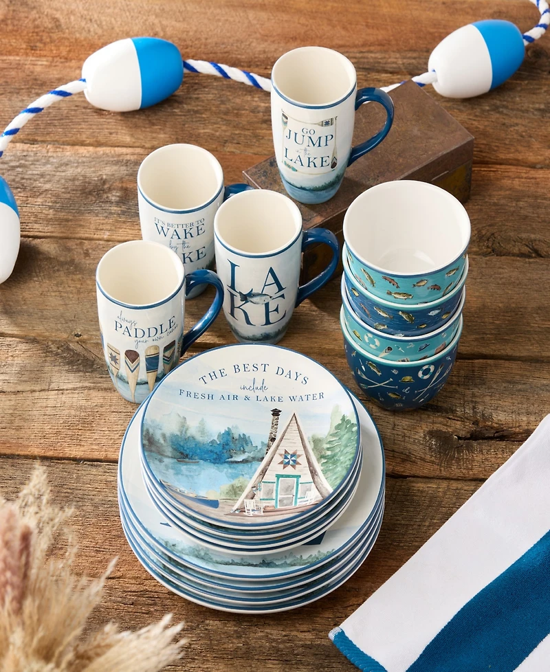 Certified International Wake at the Lake 16-Pc. Dinnerware Set, Service for 4