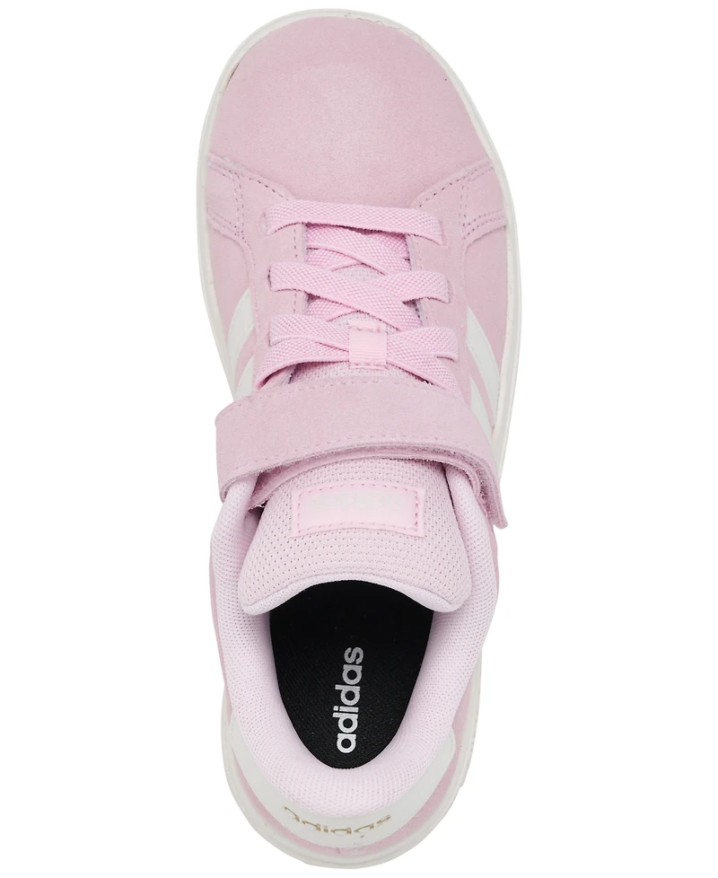 Adidas Toddler Girls Grand Court 00s Stay-Put Closure Fastening Strap Casual Sneakers from Finish Line