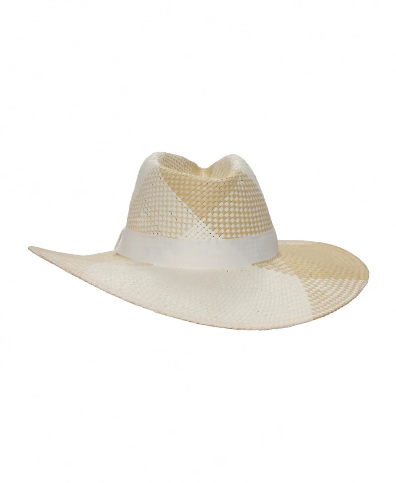 Lauren Ralph Lauren Plaid Weave Fedora Hat