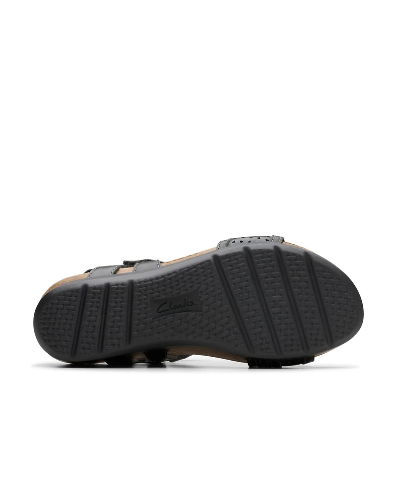 Clarks Women's Calenne Carmen Slip On Flat Sandals