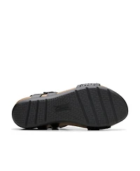 Clarks Women's Calenne Carmen Slip On Flat Sandals
