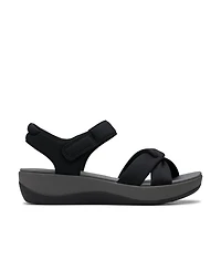 Clarks Women's Arla Daisy Slip On Flat Sandals