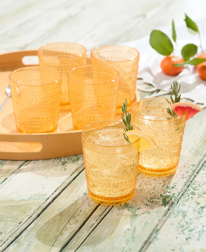 Certified International Santa Fe Acrylic Double Old Fashioned Glasses, Set of 6