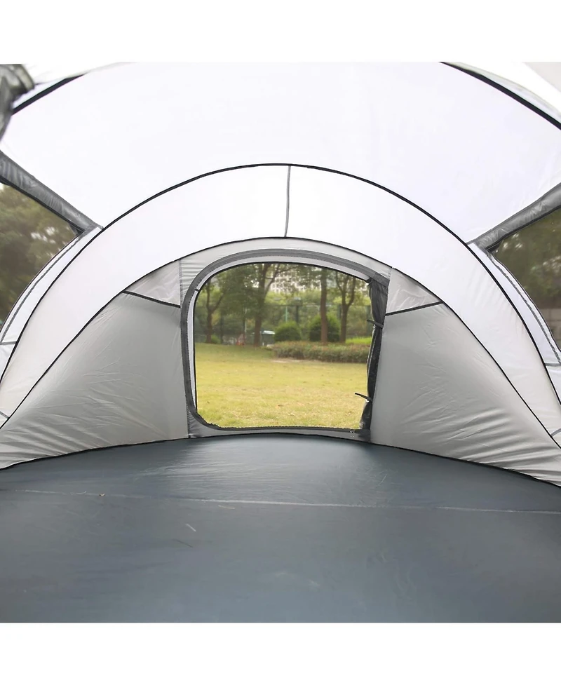 EchoSmile Camping Instant Tent, 4 Person Pop Up Water Resistant, for Hiking and Outdoor, Portable Tent with Carry Bag, 3 Seasons
