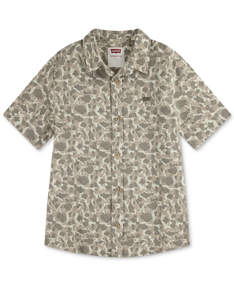 Levi's Big Boys Slub Woven Short Sleeve Shirt