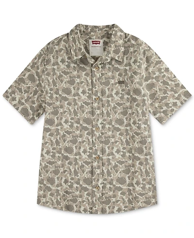 Levi's Big Boys Slub Woven Short Sleeve Shirt