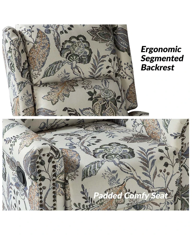 Helmut 360° manual rotation gliding recliner