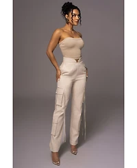 Jluxlabel Women's Better Half Linen Utility Pants