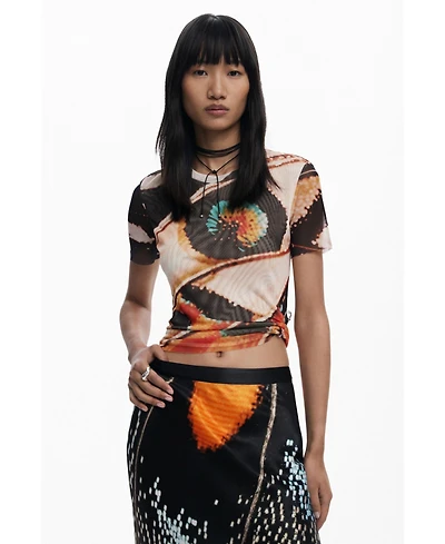 Desigual Women's T-shirt designed by Mr. Christian Lacroix
