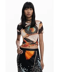 Desigual Women's T-shirt designed by Mr. Christian Lacroix