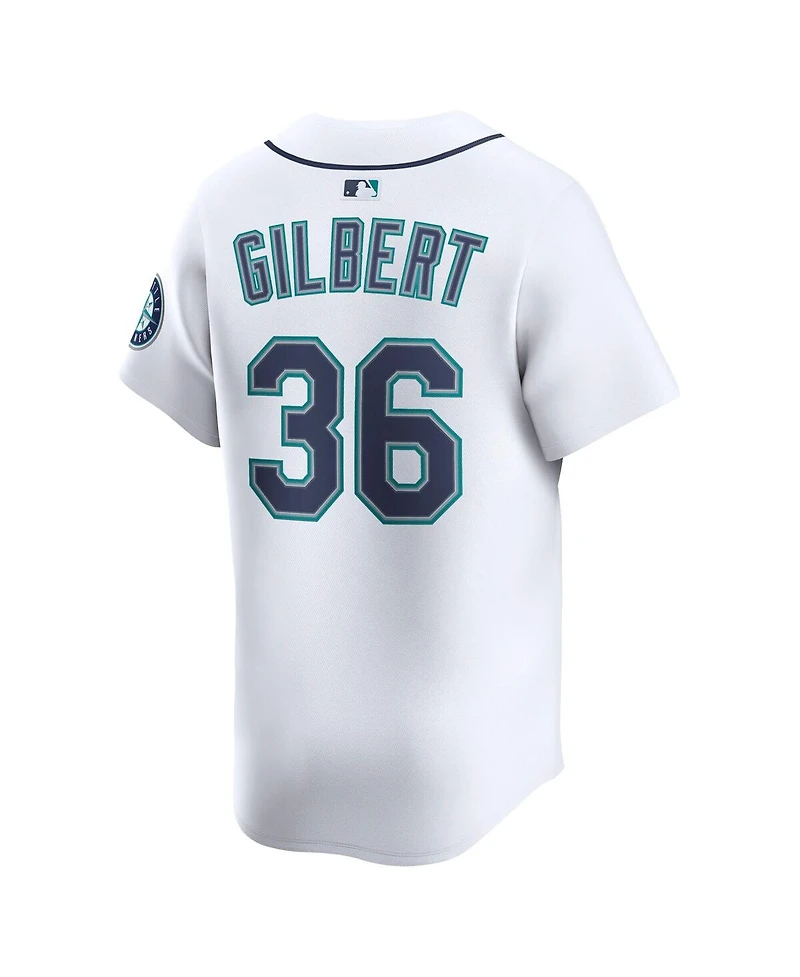 Nike Men's Logan Gilbert White Seattle Mariners Alternate Limited Player Jersey
