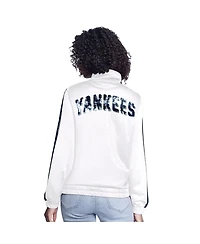G-iii Sports by Carl Banks Women's White New York Yankees Gear Ii Full-Zip Track Jacket