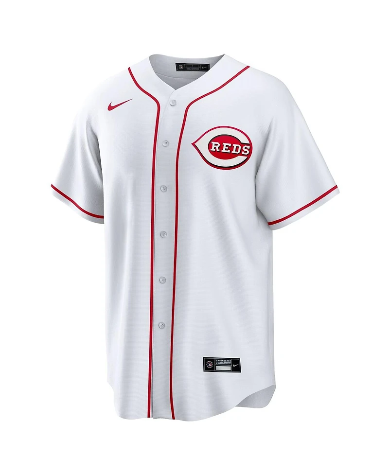 Nike Men's Noelvi Marte White Cincinnati Reds Home Replica Jersey