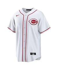Nike Men's Noelvi Marte White Cincinnati Reds Home Replica Jersey