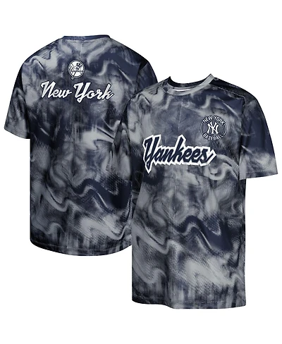 Outerstuff Big Boys and Girls Navy/Gray New York Yankees Pinch Hitter T-Shirt