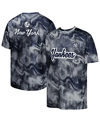 Outerstuff Big Boys and Girls Navy/Gray New York Yankees Pinch Hitter T-Shirt