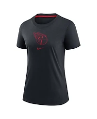 Nike Women's Navy Cleveland Guardians Authentic Collection Early Work Tri-Blend T-Shirt