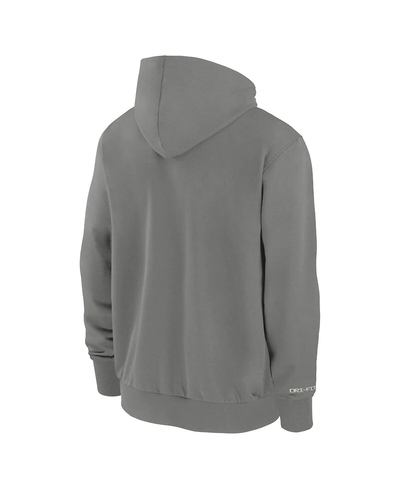Nike Men's Charcoal Toronto Blue Jays Authentic Collection Travel Performance Full-Zip Hoodie
