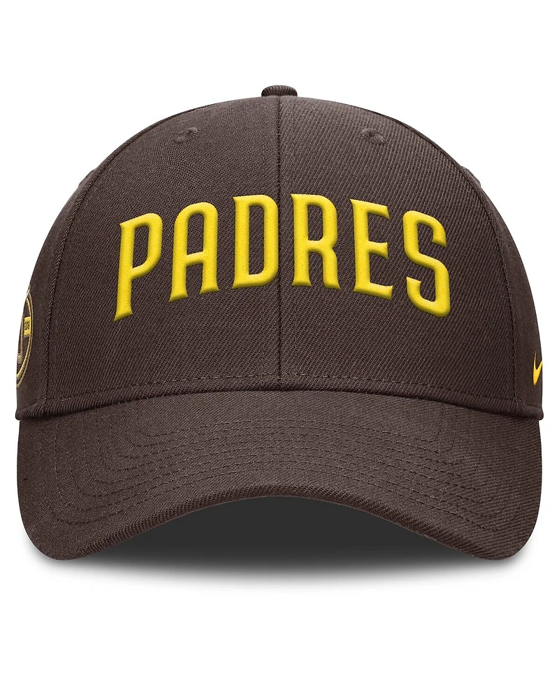 Nike Men's Brown San Diego Padres Rise Gaberdine Adjustable Hat