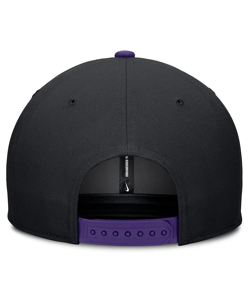 Nike Men's Black/Purple Colorado Rockies Pro Performance Snapback Hat