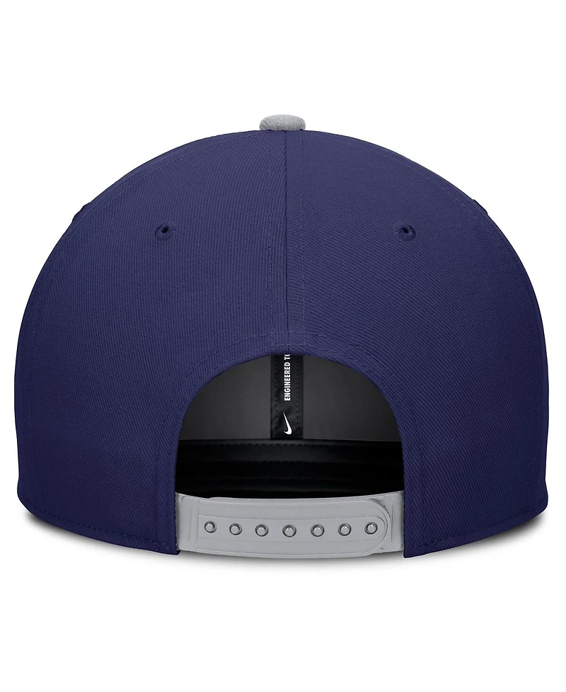 Nike Men's Navy/Gray Los Angeles Dodgers Pro Performance Snapback Hat