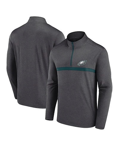 Fanatics Men's Midnight Green Philadelphia Eagles Head-to-Head Quarter-Zip Top