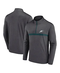 Fanatics Men's Midnight Green Philadelphia Eagles Head-to-Head Quarter-Zip Top