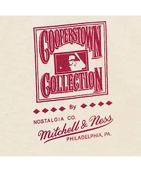 Mitchell & Ness Men's Cream Philadelphia Phillies Cooperstown Collection Crown Jewels T-Shirt