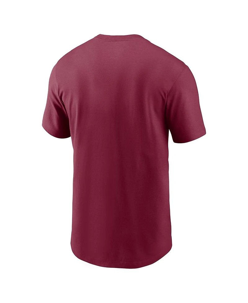 Nike Men's Garnet Florida State Seminoles Basketball Icon T-Shirt
