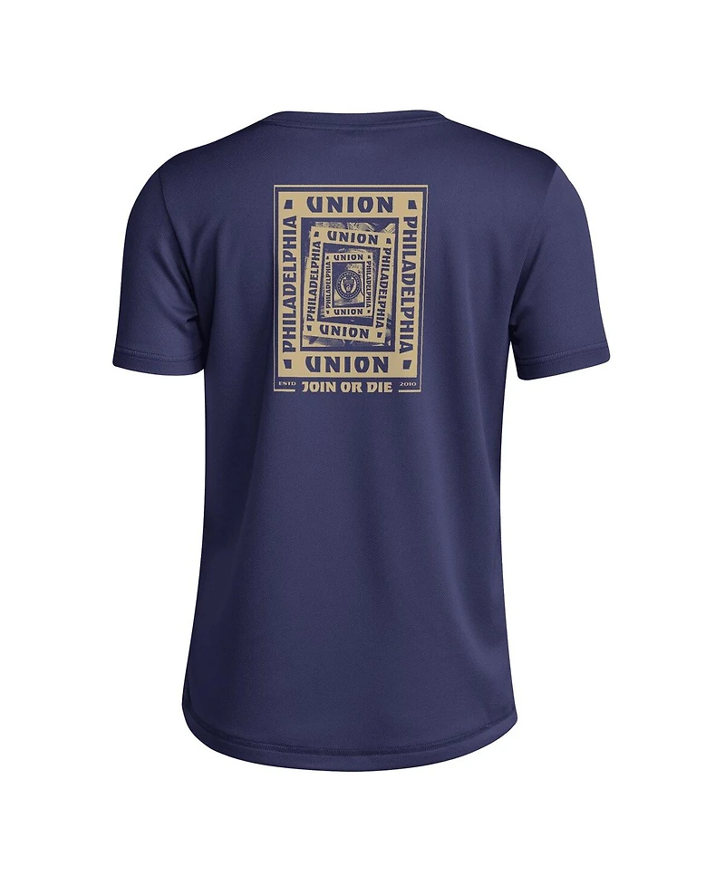 Adidas Big Boys and Girls Navy Philadelphia Union Local Wrap T-Shirt