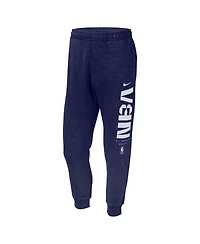 Nike Men's Navy Nba All-World Hoops Club Washed Jogger Pants