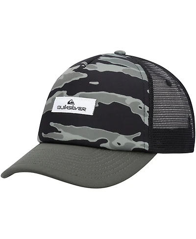 Quiksilver Men's Camo Pidgeon Chicken Trucker Snapback Hat