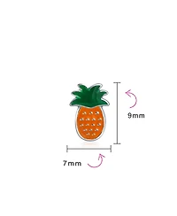 Bling Jewelry Tiny Small Summer Fruit Enamel Red Green Watermelon Stud Earrings .925 Sterling Silver