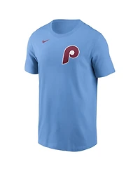 Nike Men's Trea Turner Light Blue Philadelphia Phillies Fuse Name Number T-Shirt